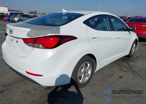 2015 Hyundai Elantra Se from USA, damaged, VIN 5NPDH4AE5FH614548
